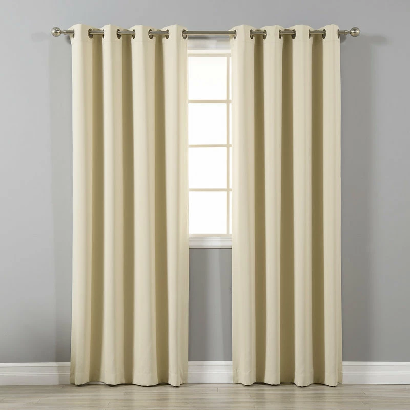 Budget βοΈ Best Home Fashion Solid Grommet Top Thermal Insulated Blackout Curtains, Beige, 84" π - Image 3