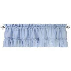 Flash Sale 💯 Ellis Curtain Stacey 54"x13" Ruffled Filler Valance, Slate 👏