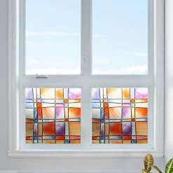 Promo 🔥 Brewster Home Fashions Barcelona Self Adhesive Window Film 👏