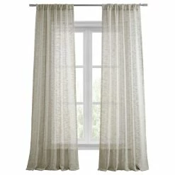 Hot Sale ⌛ Half Price Drapes Open Weave Natural Linen Sheer, 50"x120" ⌛