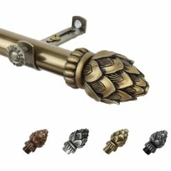 Top 10 🎁 Rod Desyne Bud Curtain Rod, Antique Brass, 48-84" 🛒