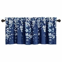 Best deal 💯 Lush Decor Weeping Flower Room Darkening Valance, Navy 💯