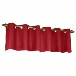 Discount π― Commonwealth Thermalogic Weather Cotton Fabric Grommet Top Valance Burgundy π