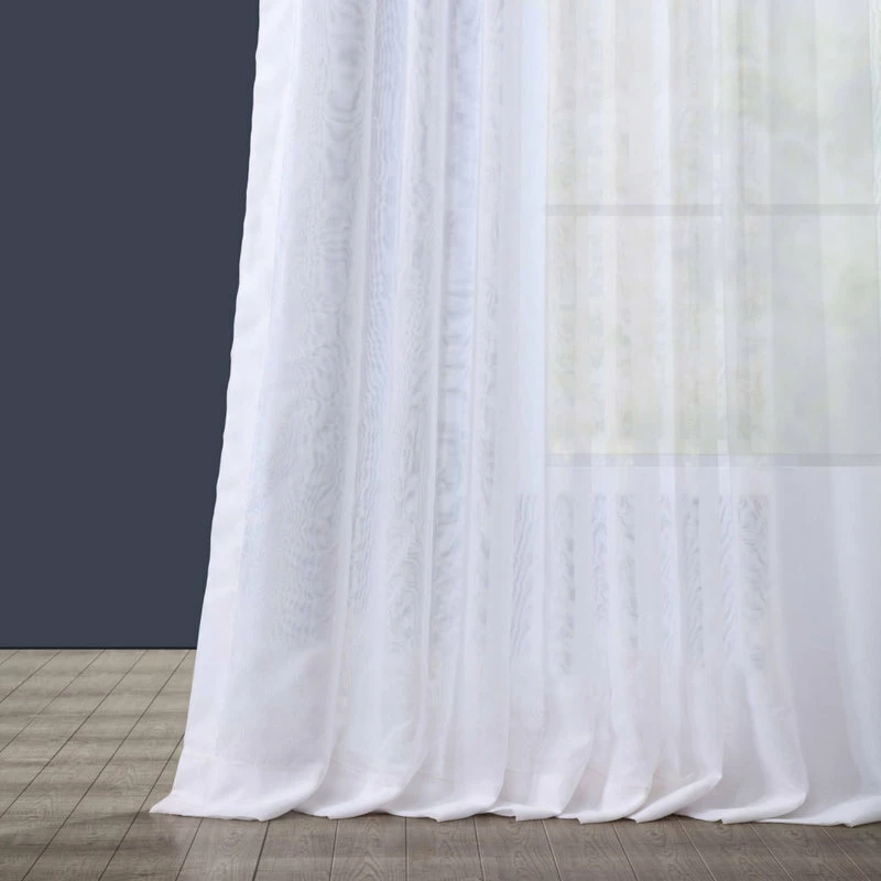 Wholesale 𧨠Half Price Drapes Signature Double Wide White Sheer Curtain Single Panel, 100"x96" βοΈ - Image 6