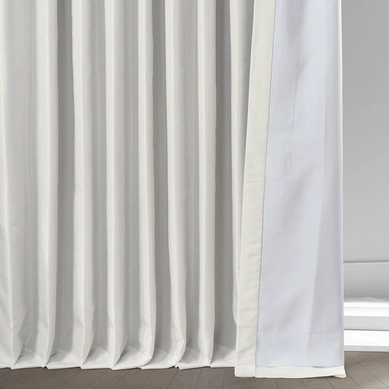 Cheapest π€© Half Price Drapes Blackout Extra Wide Vintage Textured Faux Dupioni Curtain, Off White, 100"x96" π - Image 8