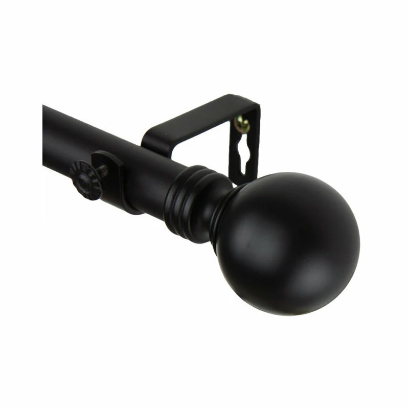 Promo π Rod Desyne Globe Curtain Rod, Black, 28"-48" π