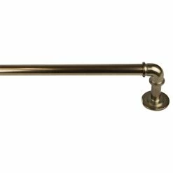 Outlet π Rod Desyne 1" Pipe Style Blackout Curtain Rod, 48"-84", Antique Brass π