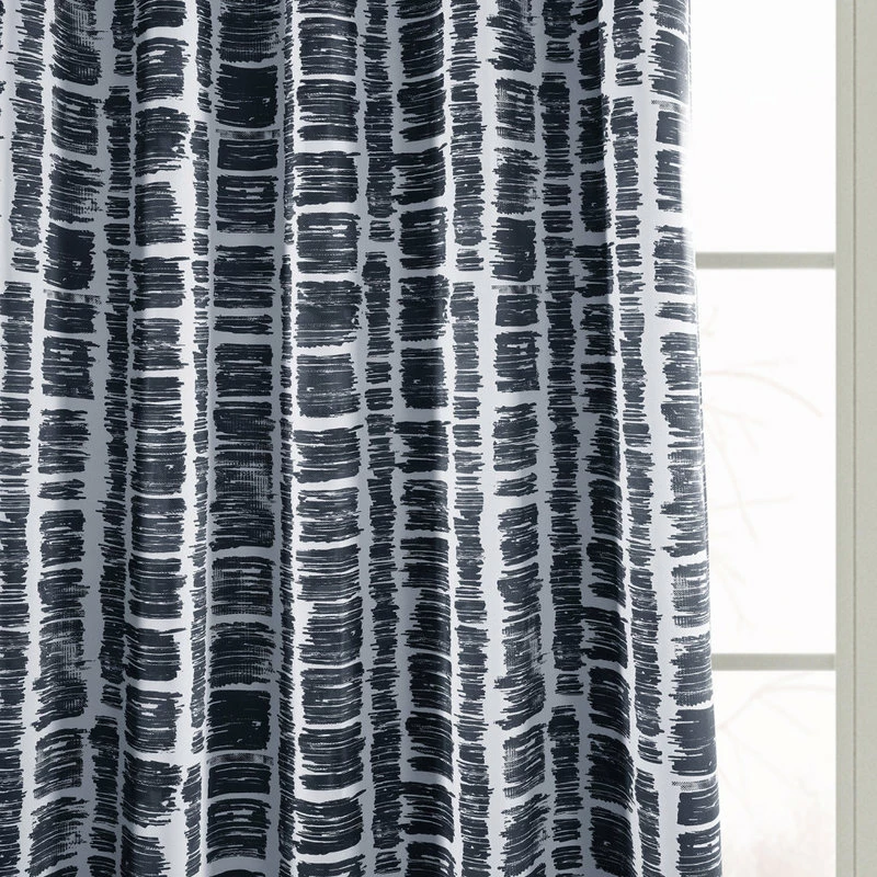 Deals π Exclusive Fabrics & Furnishings, LLC Matchstick Charcoal Black Blackout Room Darkening Curtain Pair, 50Wx108L π― - Image 9