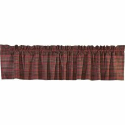 Top 10 👏 VHC Brands Tartan Red Plaid Valance, 60" Width 🛒