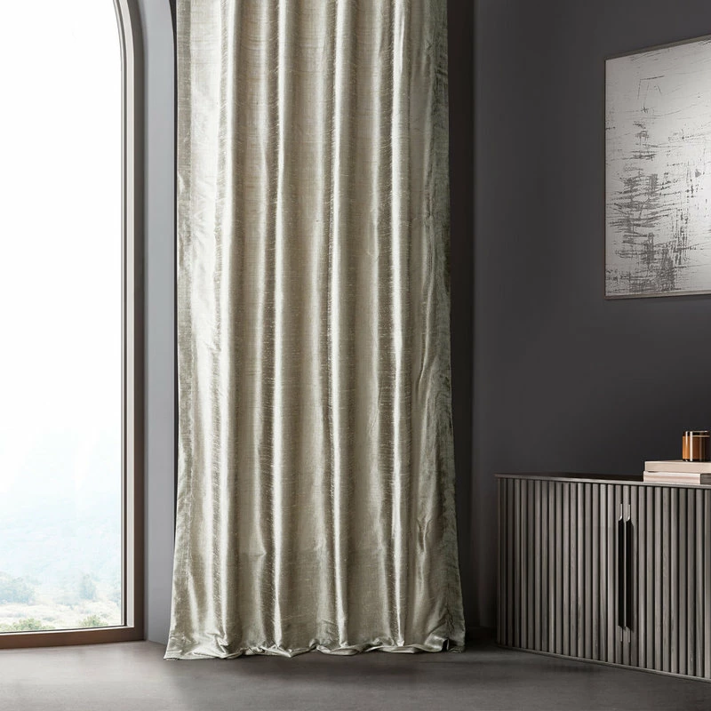 Cheap ⭐ Half Price Drapes Cashmere Textured Dupioni Silk Curtain Single Panel, 50"x96" ✨ - Image 5