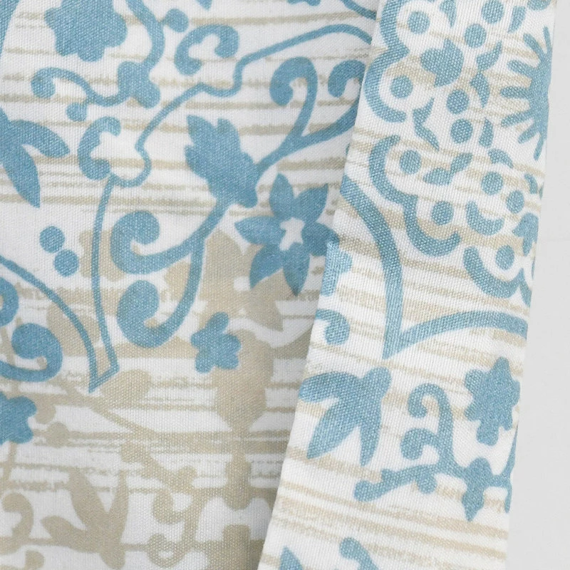 Outlet π Home Soft Things Marina Medallion Printed, Dark Gray/Granite, 2-Piece Valance Set π - Image 8