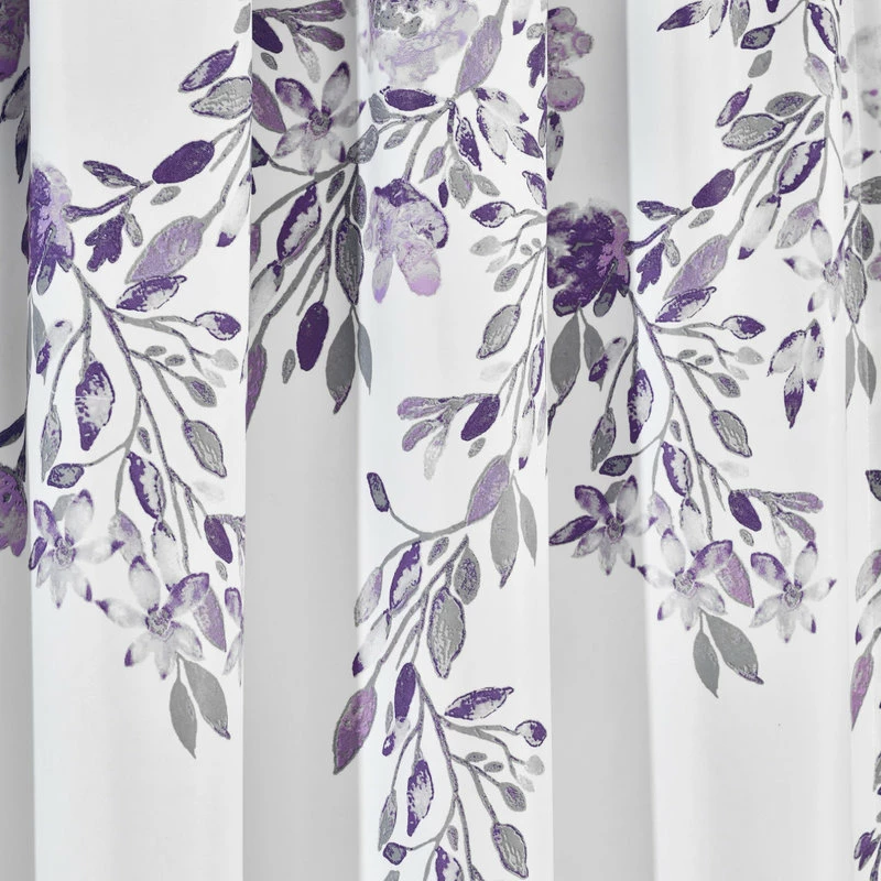 Coupon π― Lush Decor Tanisha Room Darkening Window Panel, Set Of 2, Purple/Gray, 63"x52" β - Image 4