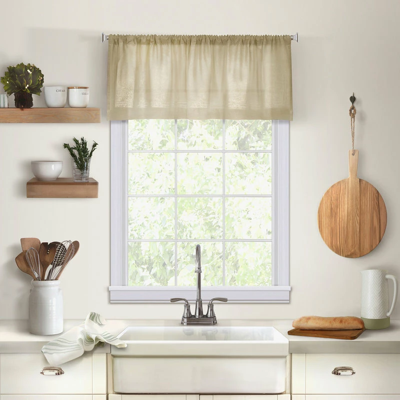 Promo β€οΈ Elrene Home Fashions Cameron Window Valance, Linen π₯ - Image 2