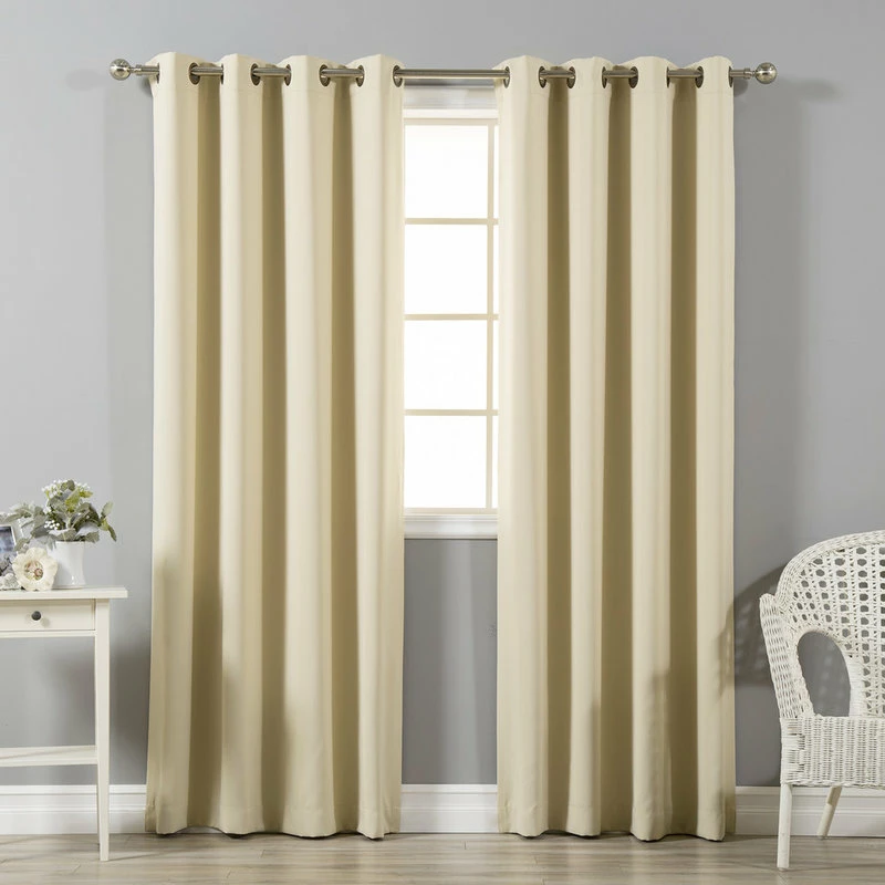 Budget βοΈ Best Home Fashion Solid Grommet Top Thermal Insulated Blackout Curtains, Beige, 84" π - Image 2