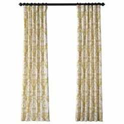 Best deal 🌟 Half Price Drapes Lacuna Sun Printed Cotton Twill Curtain Single Panel, 50"x 84" 😉