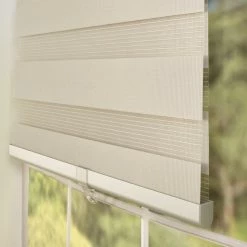 Coupon 🎁 Versailles Home Fashions Day And Night Cordless Zebra Shade, Pewter, 36"x72" 🎁