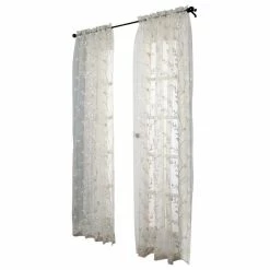 Promo 🎁 Commonwealth Home Fashions Venice Rod Pocket Curtain Panel 54 X 84 In White 💯
