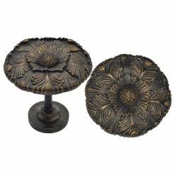 Flash Sale 🧨 Urbanest Large Dahlia Medallion Drapery Holdback, Set Of 2, Burnt Gold ❤️