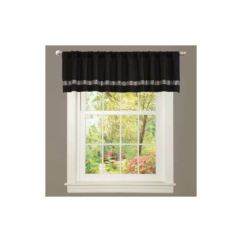 Cheap π Lush Decor Night Sky Black/Gray Valance Single 18x84 π - Image 2