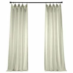 Discount ✨ Half Price Drapes Barley Heavy Faux Linen Curtain Single Panel, 50"x120" 😍