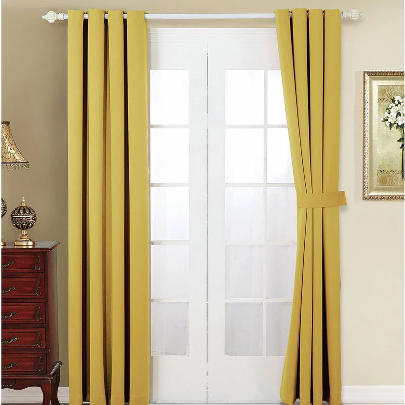 Brand new π₯ BNF Home Serenta Black Out Curtains 4 Piece Sets, Jo Joba Yellow, 54" X 96" β¨ - Image 2