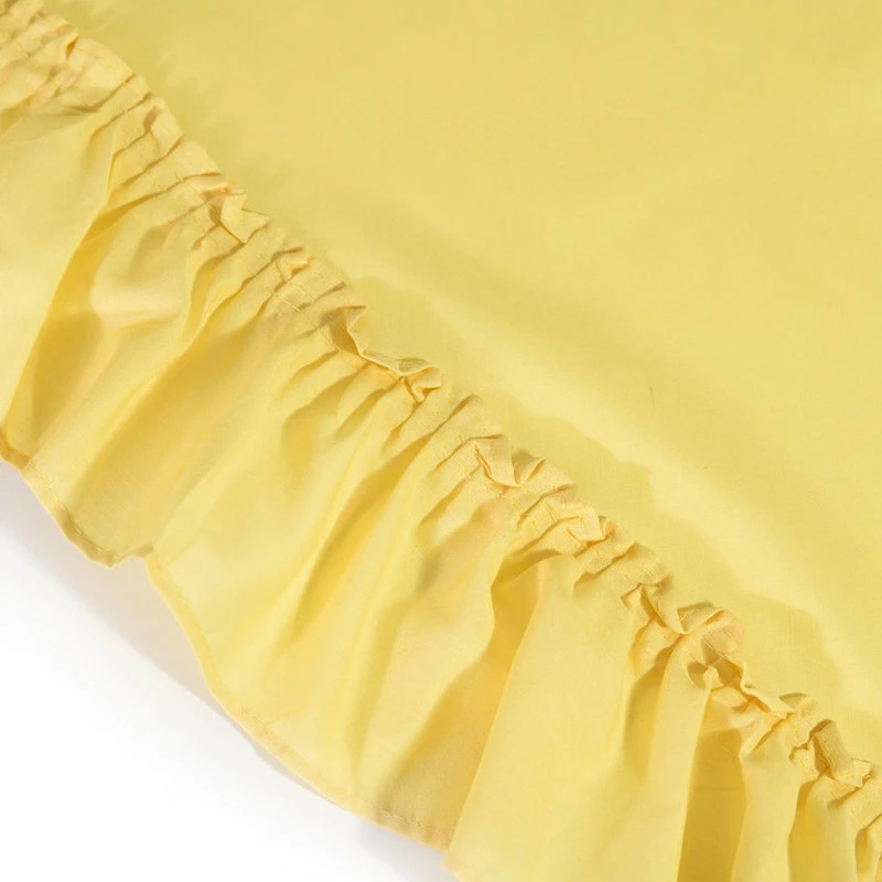 Best reviews of π Ellis Curtain Stacey 60"x38" Ruffled Swag Curtain, Yellow π - Image 5