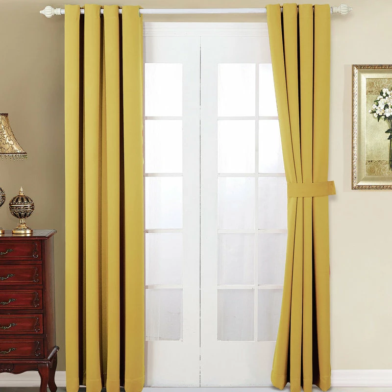Brand new π₯ BNF Home Serenta Black Out Curtains 4 Piece Sets, Jo Joba Yellow, 54" X 96" β¨ - Image 3