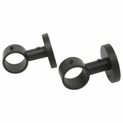 Best Pirce π Urbanest Rod Ceiling-Wall Brackets, Fits 1 1/8" Rod, Black, Set Of 2 π