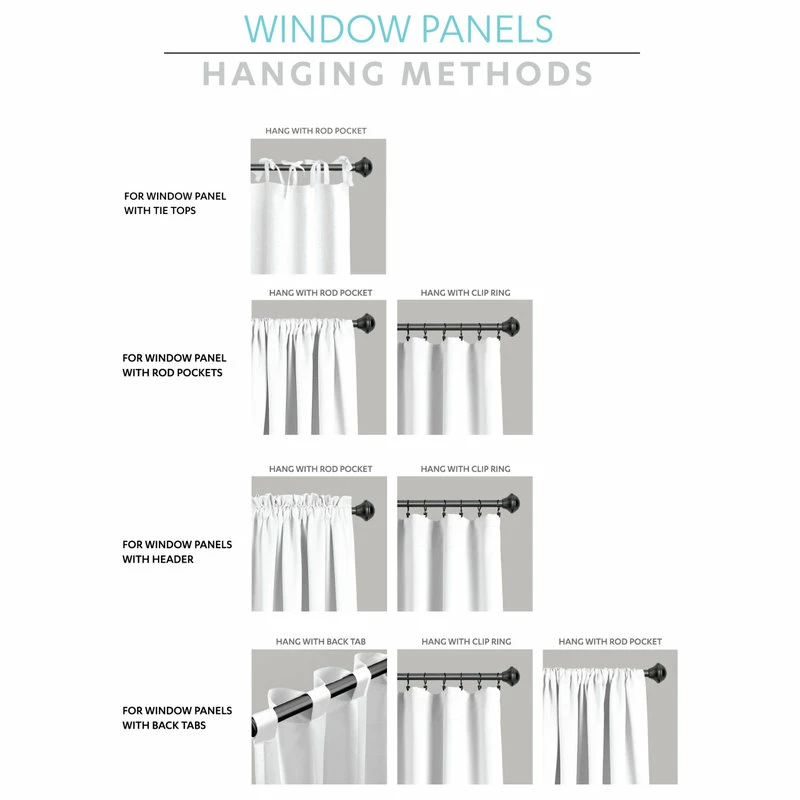 Outlet π Lush Decor Shimmer Sequins Window Panel Set, White/Black, 84"x42" π - Image 7