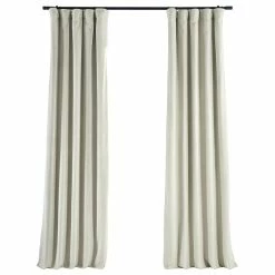 Wholesale 🎁 Half Price Drapes Signature Off White Blackout Velvet Curtain Single Panel, 50"x96" 🎉