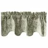 Discount 🛒 Ellis Curtain Lexington Leaf Lined Scallop Valance, Sage ⌛