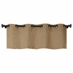 Best deal 🔔 Nanshing America Burlap Grommet Top Curtain Valance, Jute, 54x18" 🥰