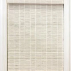 Budget 👍 Lewis Hyman, Inc. Cordless Bayshore Matchstick Bamboo Roman Shade, White, 36"x64" 💯