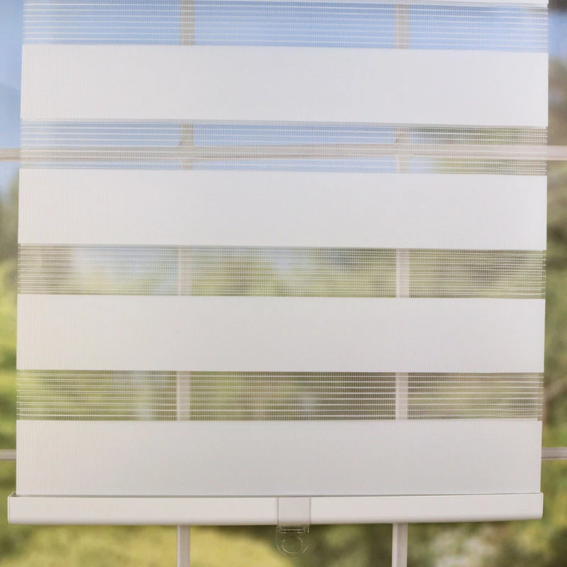 Budget π Versailles Home Fashions Day And Night Cordless Zebra Shade, Eggshell, 30"x64" π - Image 4