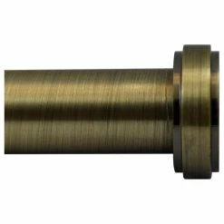 Best reviews of π₯ Urbanest Steel Button Curtain Rod, 3/4", Antique Brass, 48"-84" π