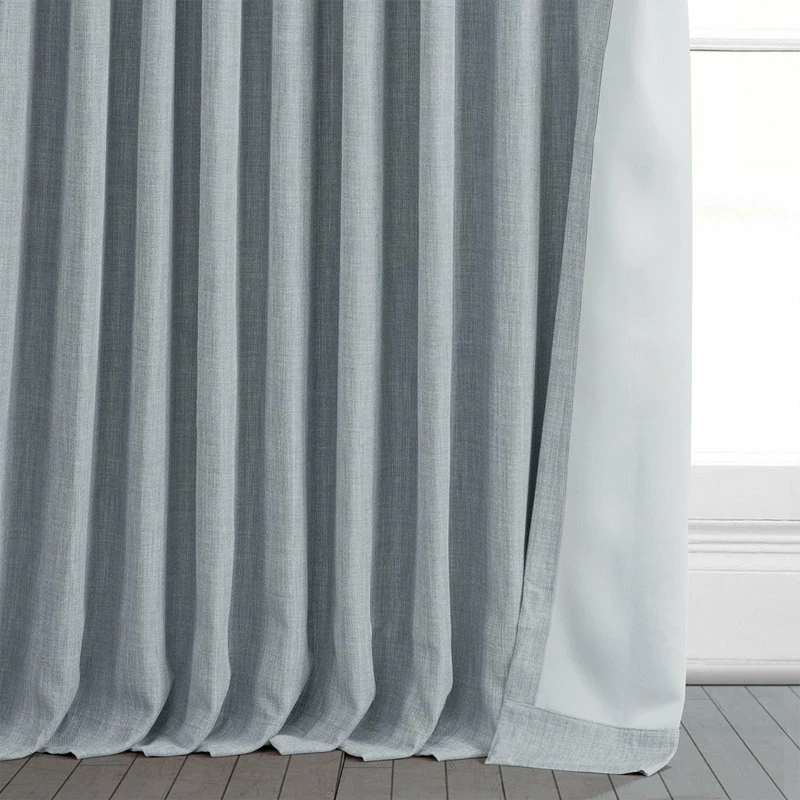 Deals π Exclusive Fabrics & Furnishings, LLC Faux Linen Extra Wide Room Darkening Curtain Single Panel, Heather Grey, 100"x12 π₯° - Image 9