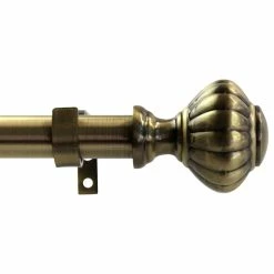 Outlet π₯ Urbanest 1" Doorknob Drapery Curtain Rod, Antique Brass, 28"-48" π₯°