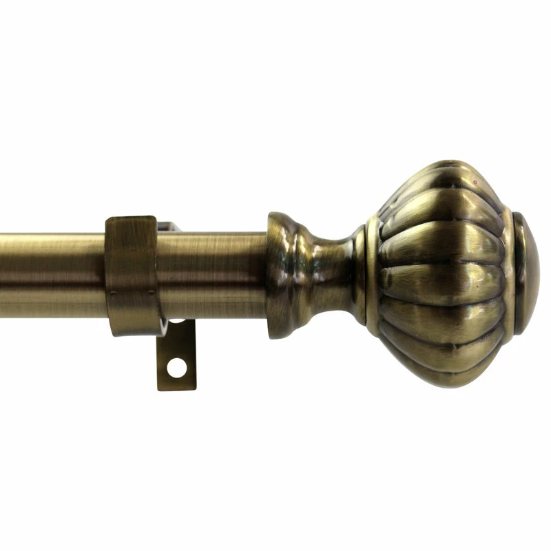 Outlet π₯ Urbanest 1" Doorknob Drapery Curtain Rod, Antique Brass, 28"-48" π₯°