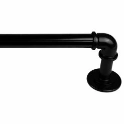 Best Sale βοΈ Rod Desyne 1" Pipe Style Blackout Curtain Rod, 28"-48", Black π