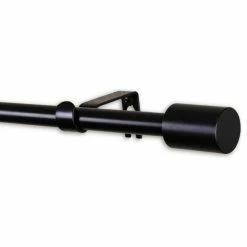 Cheap π Rod Desyne Nora 5/8" Curtain, Rod, Black, 48-84" π