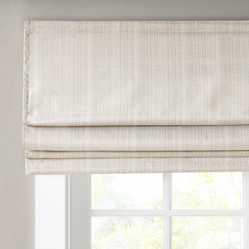Flash Sale π Olliix Madison Park Basketweave Room Darkening Cordless Roman Shade MP40-7194 π - Image 5