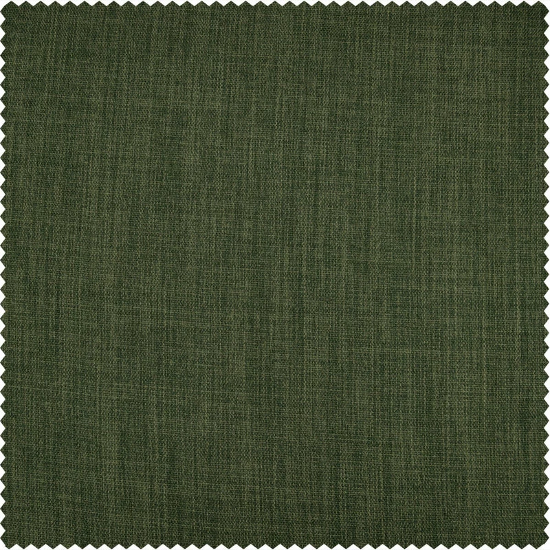 Cheap π Exclusive Fabrics & Furnishings, LLC Faux Linen Room Darkening Curtain Single Panel, Tuscany Green, 50"x108" π - Image 9