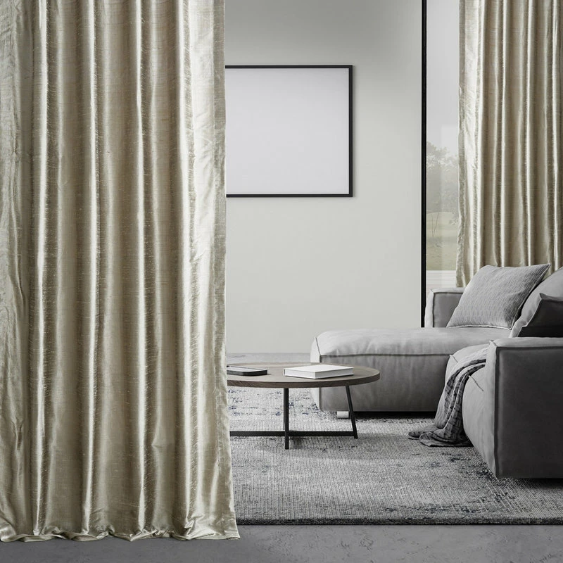 Cheap ⭐ Half Price Drapes Cashmere Textured Dupioni Silk Curtain Single Panel, 50"x96" ✨ - Image 4