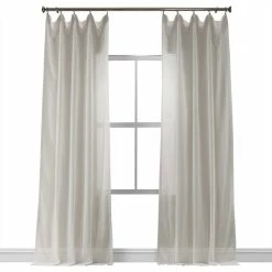 Top 10 π Half Price Drapes Gardenia Faux Linen Sheer Curtain Single Panel, 50"x96" β€οΈ