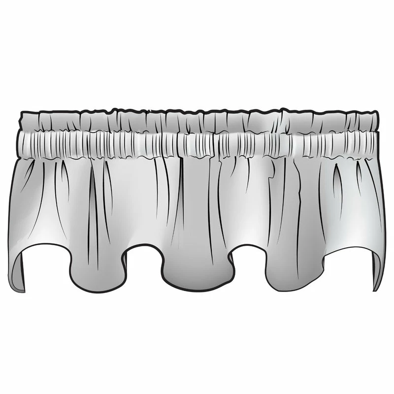 Top 10 π Close To Custom Linens Bird Toile Regal Blue Chinoiserie Scallop Valance Lined Cotton Linen π - Image 2