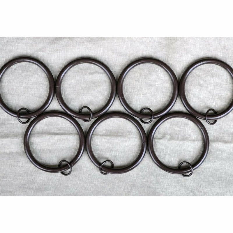 Deals π€© Urbanest 3" Curtain Rings With Eyelets, Bronze, Set Of 8 π - Image 2
