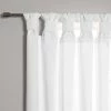 Outlet 🎉 Best Home Fashion BANDTAB -Thermal Insulated Blackout Knotted Tab Curtain Set, White, 52" W X 84" 🔥