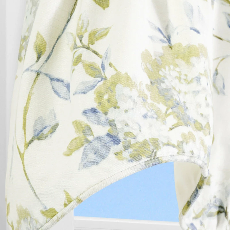 Cheap π Ellis Curtain Abigail 70" X 17" Lined Scallop Valance, Porcelain π₯ - Image 2