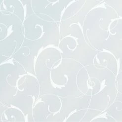 New ✔️ Brewster Home Fashions Scroll Flower Static Window Film 💯