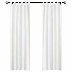 Flash Sale 🛒 Commonwealth Home Fashions Weathermate Tab Top Panel Pair 40 X 63 In White ✔️